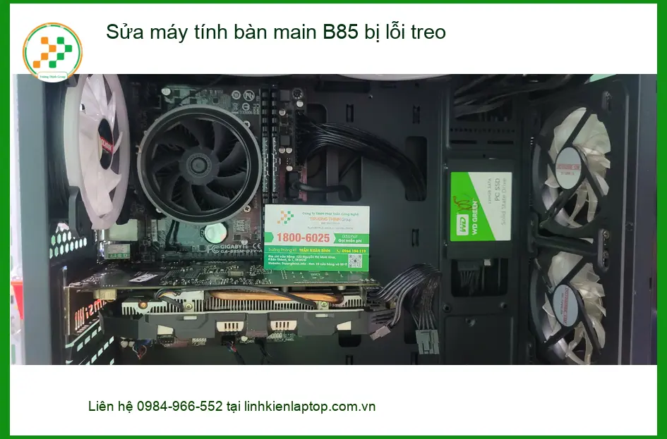 Dịch vụ sửa máy tính bàn main B85 lỗi treo Quận Bình Tân - Anh Việt tin cậy ảnh thực tế 1