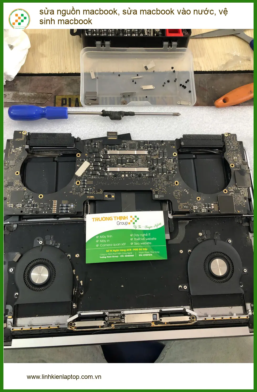 Anh Minh IT tìm trung tâm sửa macbook vào nước Quận Bình Thạnh ảnh thực tế 1