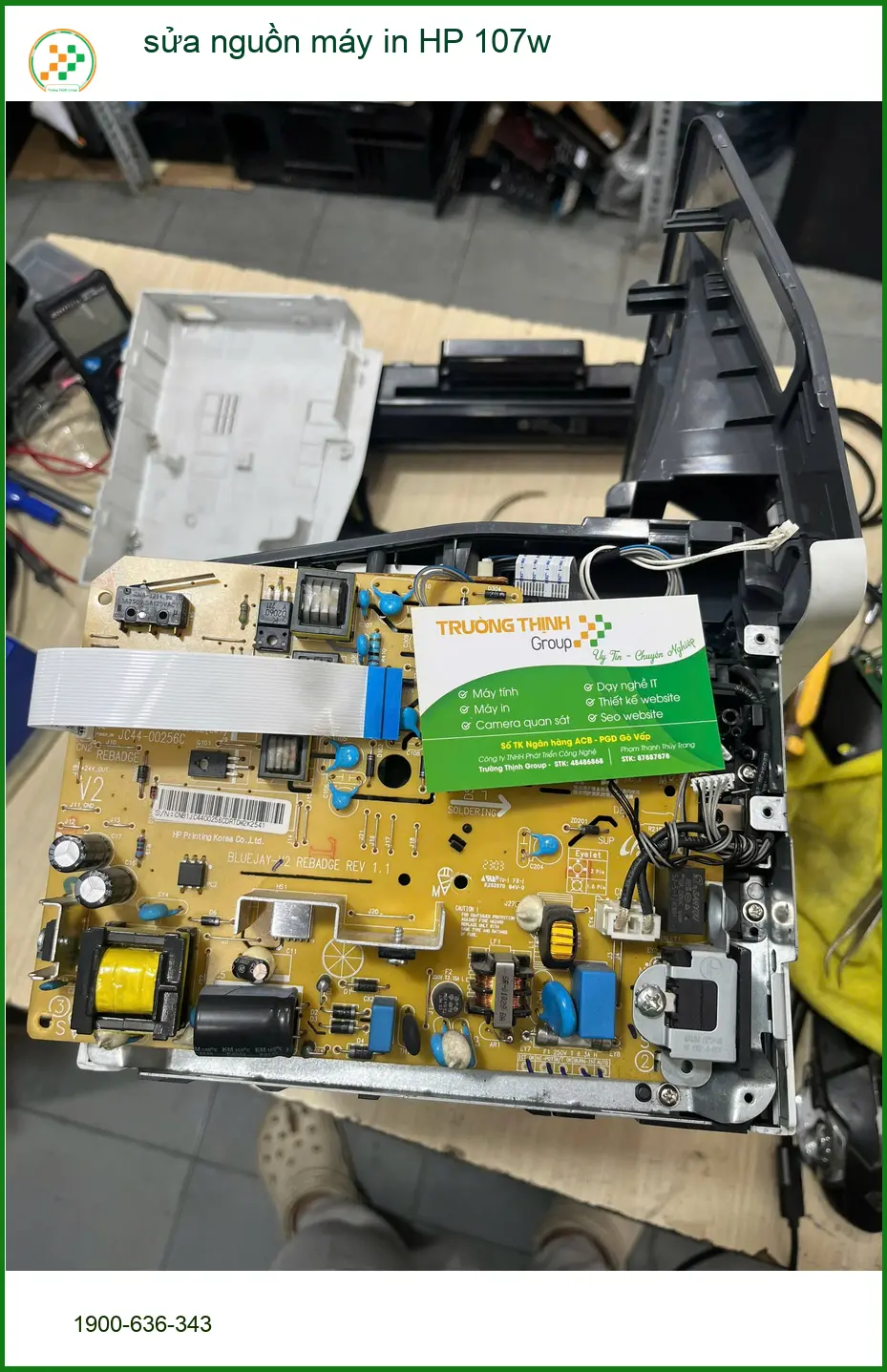 Dịch vụ sửa nguồn máy in HP 107w Quận Bình Thạnh giá tốt - Anh Duy cần gấp ảnh thực tế 1