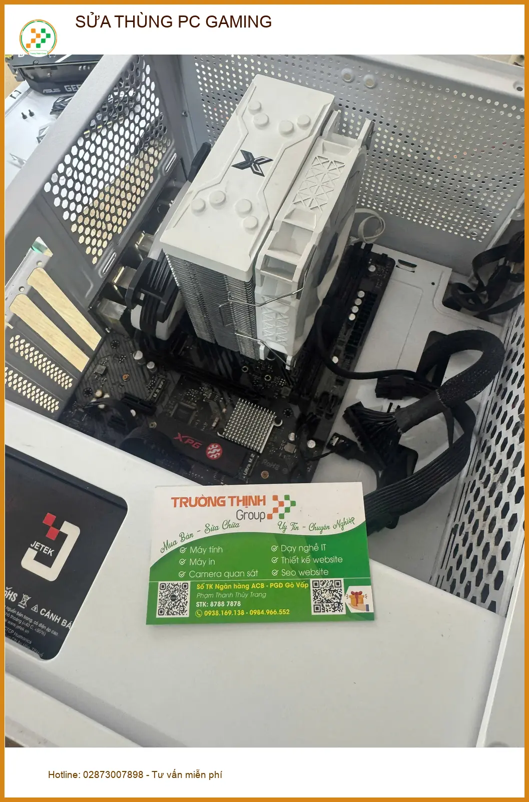 Anh Khải review dịch vụ sửa thùng PC Gaming Quận Tân Bình uy tín ảnh thực tế 1