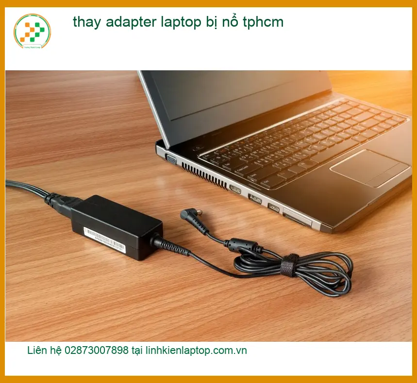 Sửa Laptop thay adapter laptop bị nổ TPHCM - Địa điểm thay lấy liền uy tín