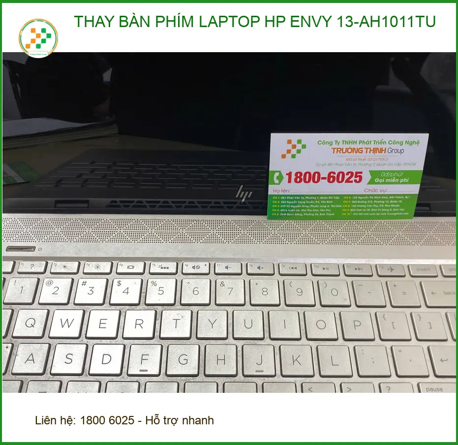 Cô Tâm tìm tiệm thay bàn phím laptop HP Envy 13-AH1011TU Quận 12. ảnh thực tế 1