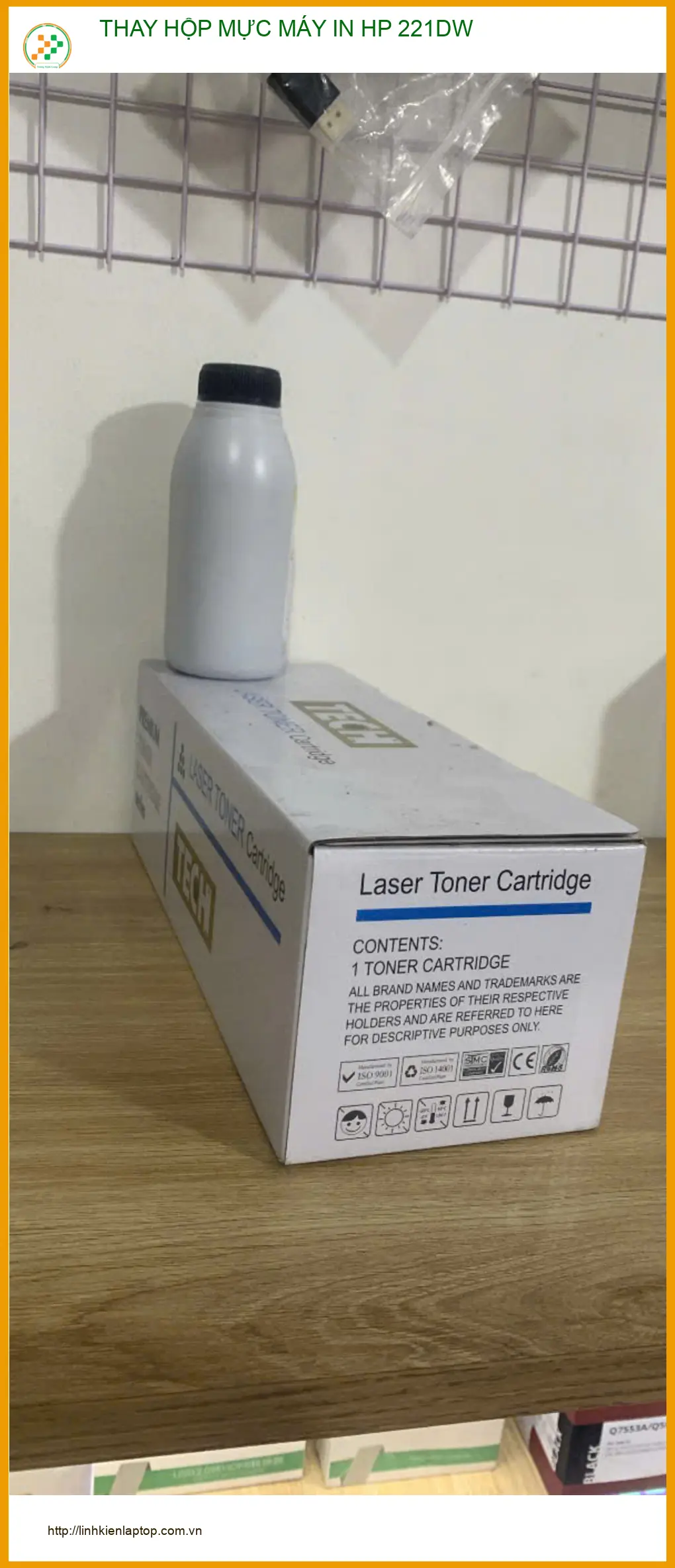 Chị Mai lo lắng tìm chỗ Thay hộp mực máy in HP 221DW Quận Tân Bình ảnh thực tế 1
