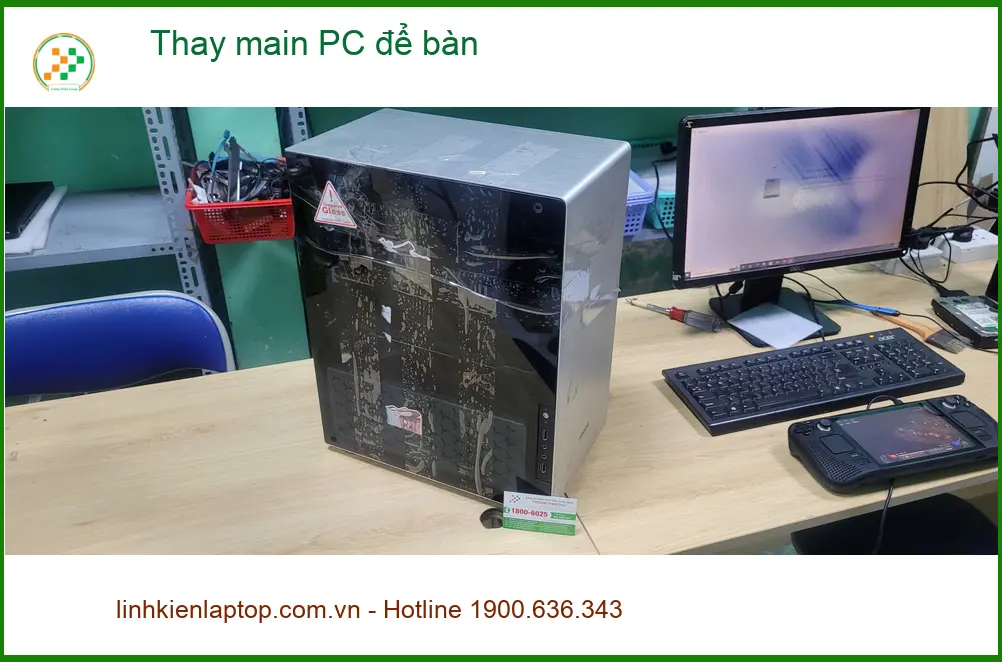 Chú Phước chủ tiệm sửa xe cần dịch vụ thay main PC để bàn Quận Bình Tân lấy ngay ảnh thực tế 1