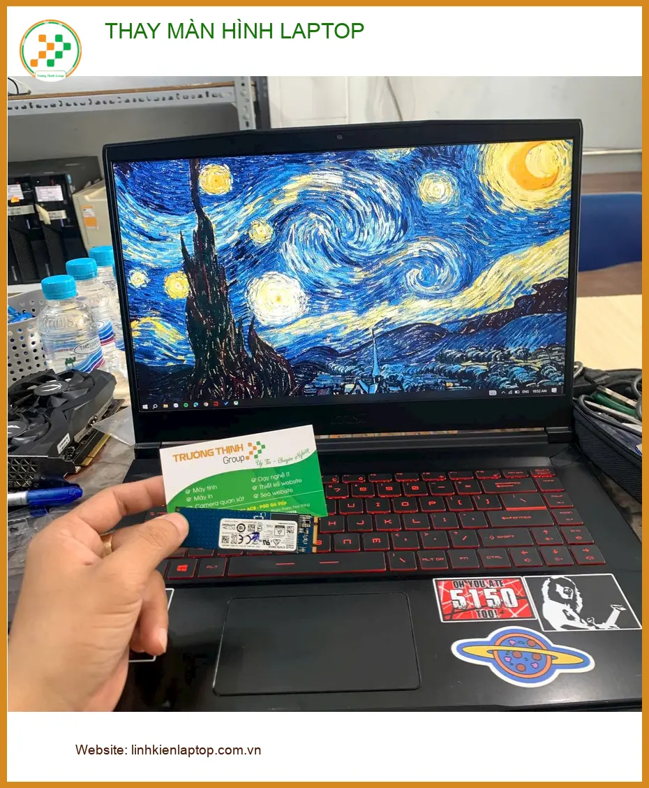 Trung tâm thay màn hình laptop Quận Bình Thạnh lấy ngay - Bà Thu giáo viên bận rộn ảnh thực tế 2