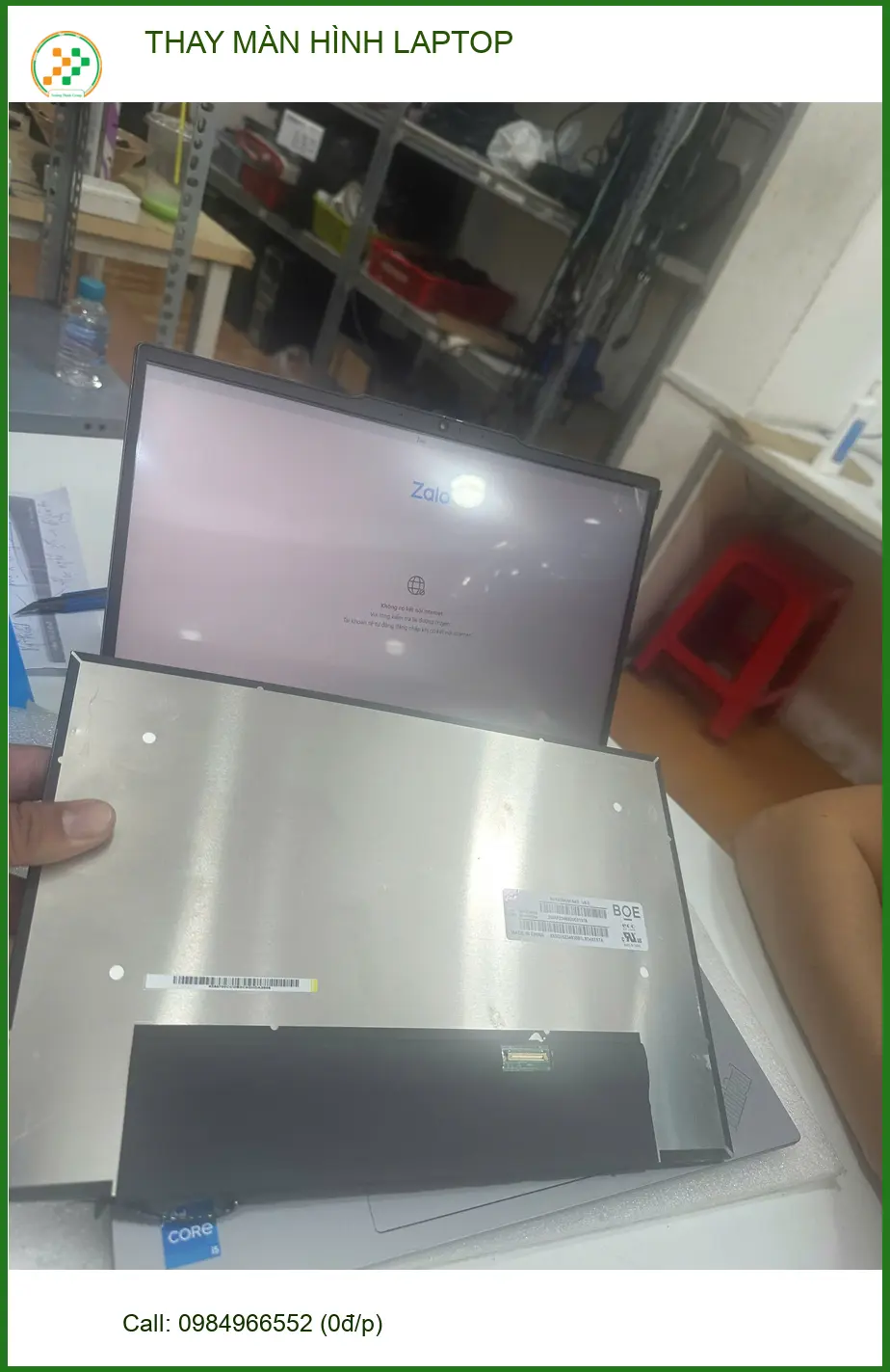 Bác Hòa giáo viên tìm trung tâm thay màn hình laptop Quận Gò Vấp uy tín ảnh thực tế 1