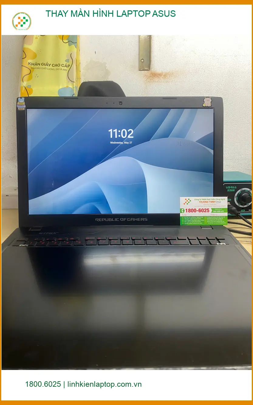 Chị Hạnh tìm địa điểm thay màn hình laptop ASUS Gò Vấp lấy liền ảnh thực tế 1
