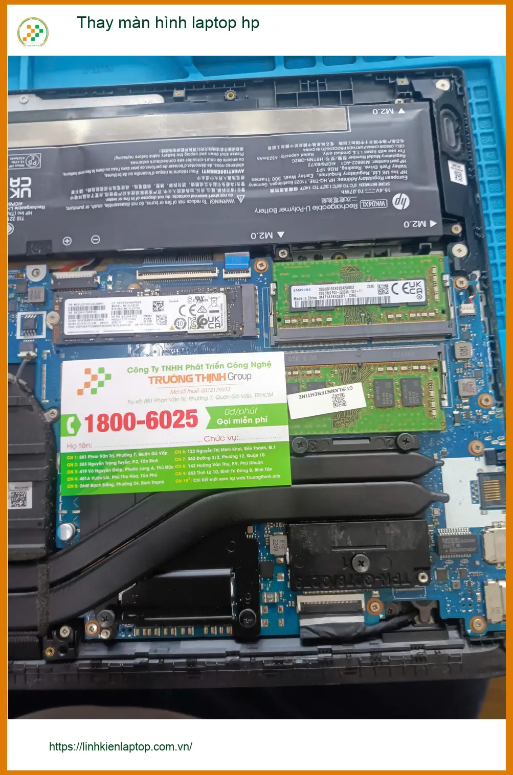 Chú Phước tìm chỗ thay màn hình laptop HP Quận Tân Phú lấy ngay ảnh thực tế 2