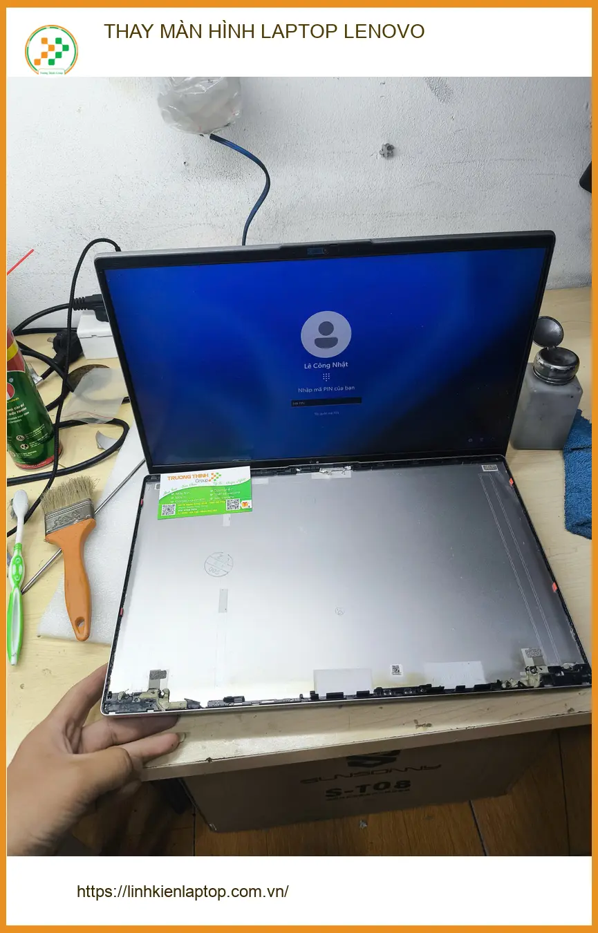Chị Ngọc kế toán review Tiệm Thay màn hình laptop Lenovo Quận Gò Vấp ảnh thực tế 2