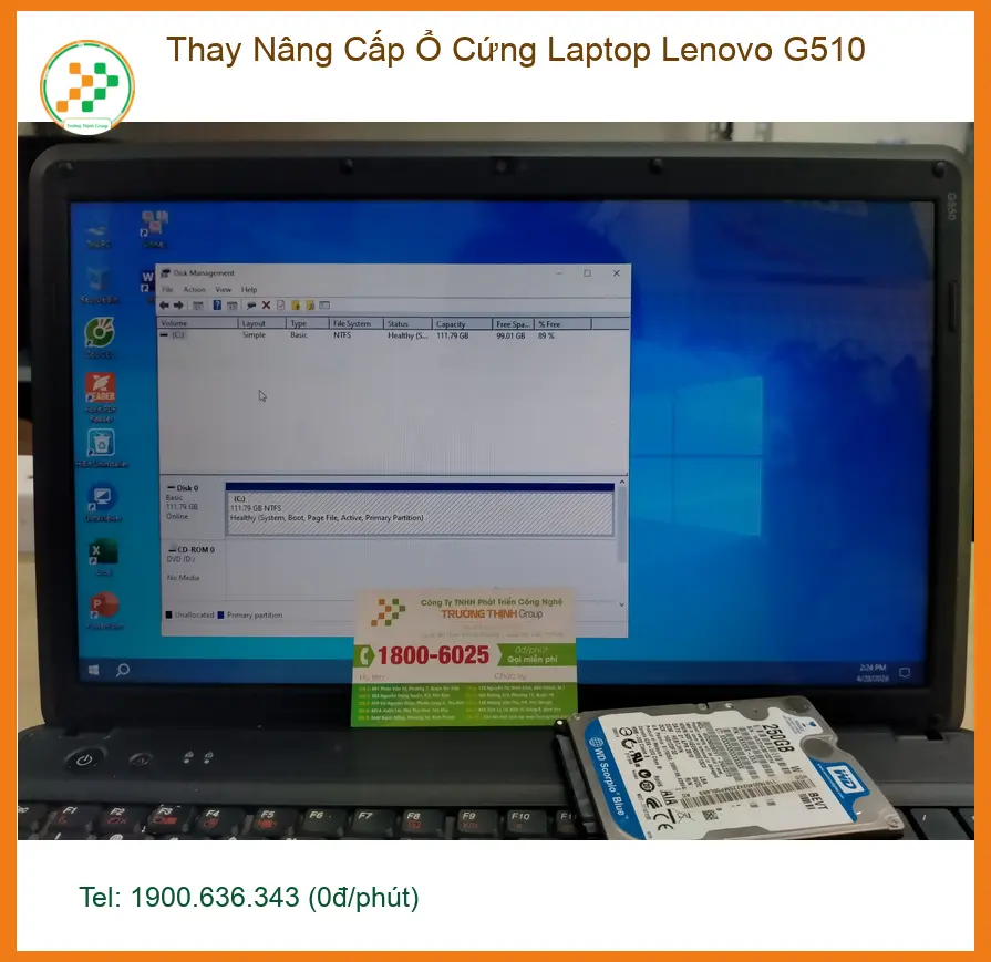 Anh Thành review Trung tâm Thay Ổ Cứng Laptop Lenovo G510 Quận 12 ảnh thực tế 2