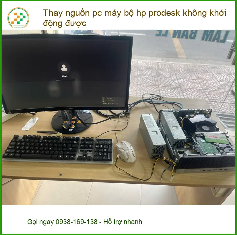 Anh Phúc thay nguồn pc máy bộ Hp Prodesk không khởi động được Quận Phú Nhuận ảnh thực tế 1