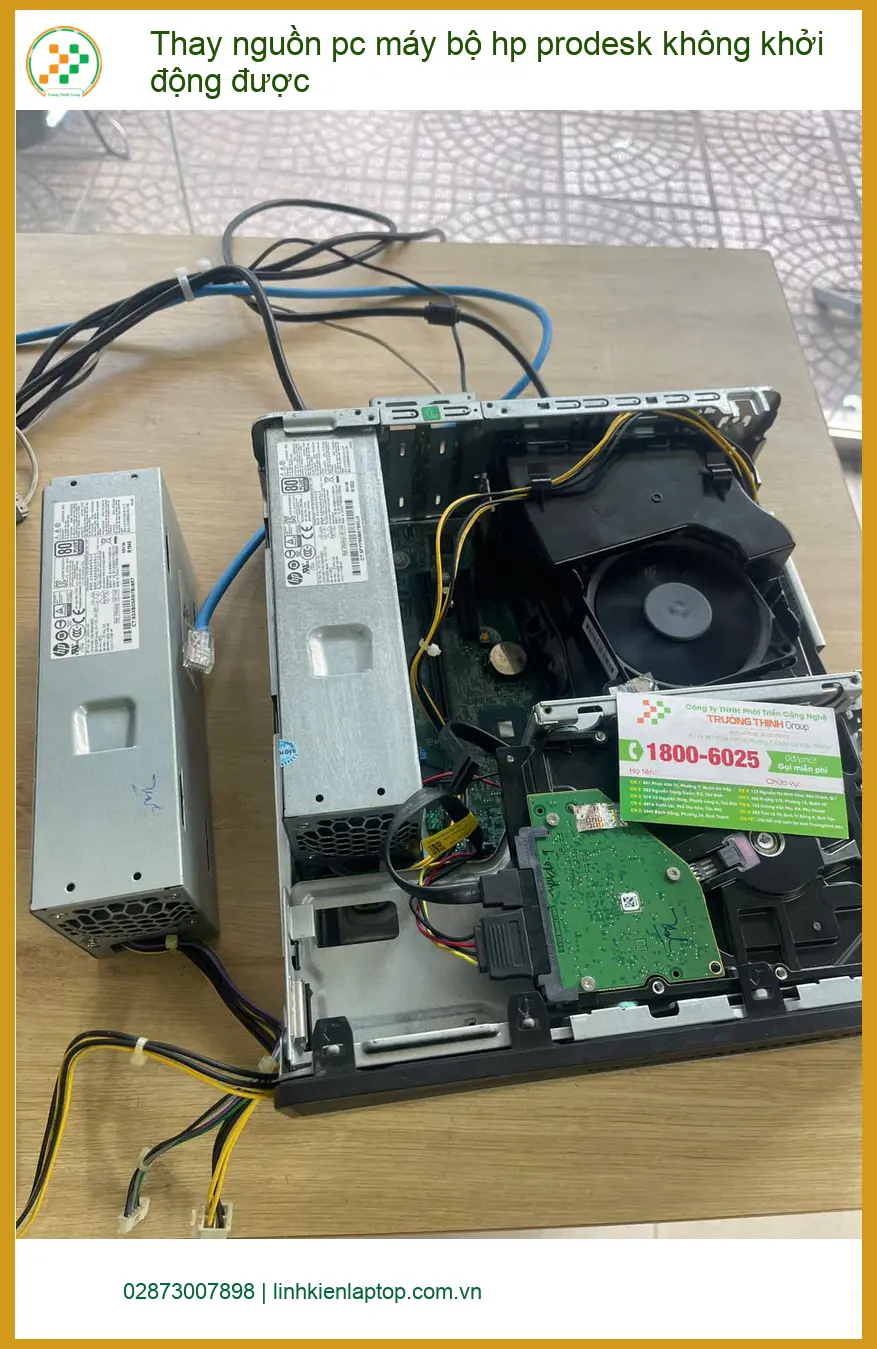 Anh Phúc thay nguồn pc máy bộ Hp Prodesk không khởi động được Quận Phú Nhuận ảnh thực tế 2