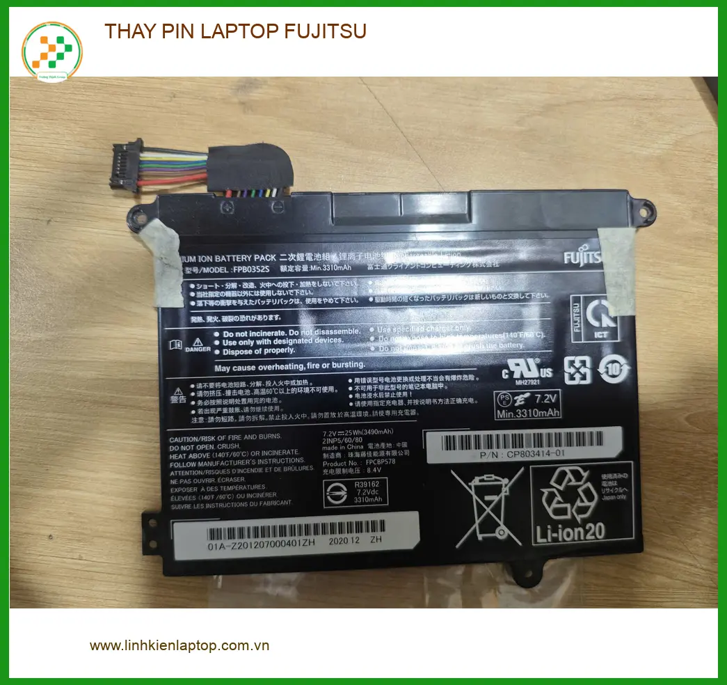 Chỗ Thay PIN LAPTOP FUJITSU Quận Tân Bình - Chị Khánh cần gấp để thuyết trình