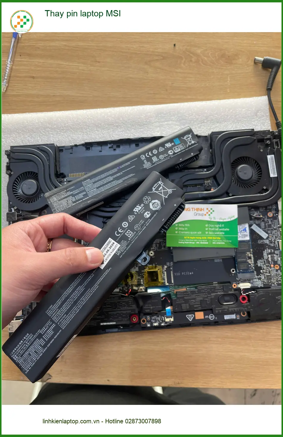 Anh Thịnh - Review trung tâm Thay pin laptop MSI Quận Thủ Đức uy tín lấy ngay ảnh thực tế 1