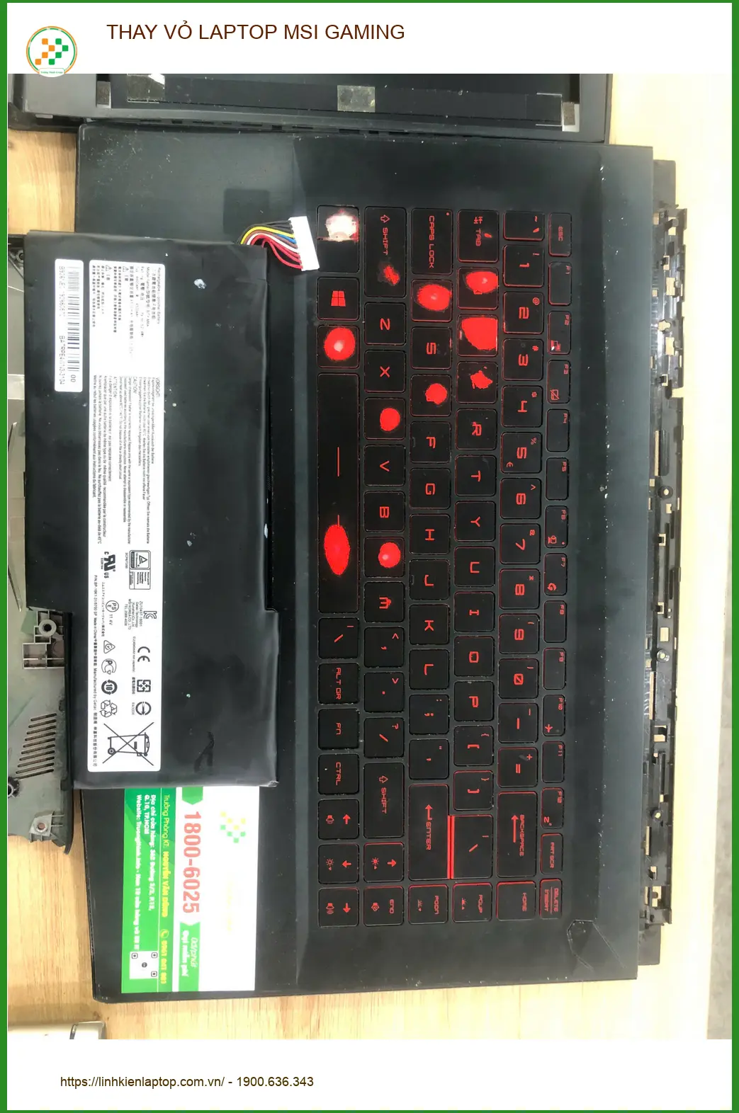 Chị Ngọc thay vỏ laptop MSI Gaming Quận 10 - Review dịch vụ lấy liền ảnh thực tế 2