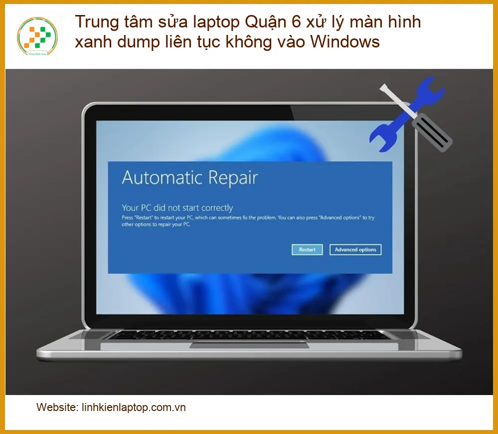 Sửa Laptop Trung tâm sửa laptop Quận 6 màn hình xanh - Địa chỉ hỗ trợ gần đây