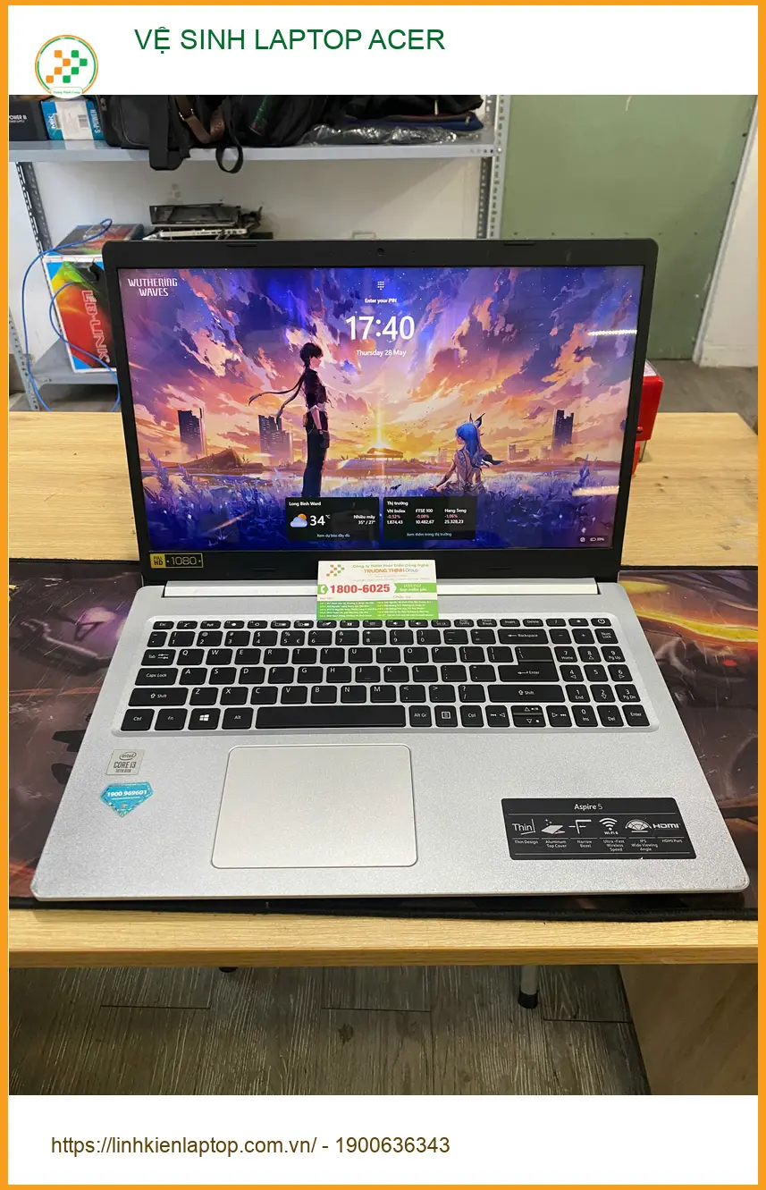 Anh Khôi kỹ sư xây dựng vệ sinh laptop Acer Quận 9 - Đánh giá dịch vụ tận tâm ảnh thực tế 1