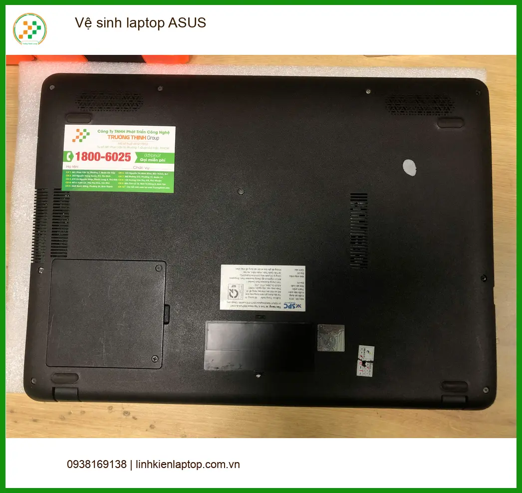 Bạn Thanh tìm chỗ vệ sinh laptop ASUS Quận Bình Tân - Uy tín giá rẻ ảnh thực tế 2