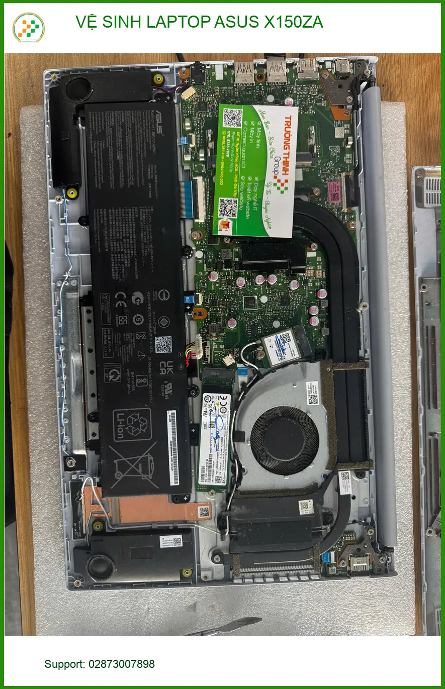Anh Đạt kỹ sư xây dựng tìm dịch vụ vệ sinh laptop ASUS X150ZA Quận 10 uy tín ảnh thực tế 1