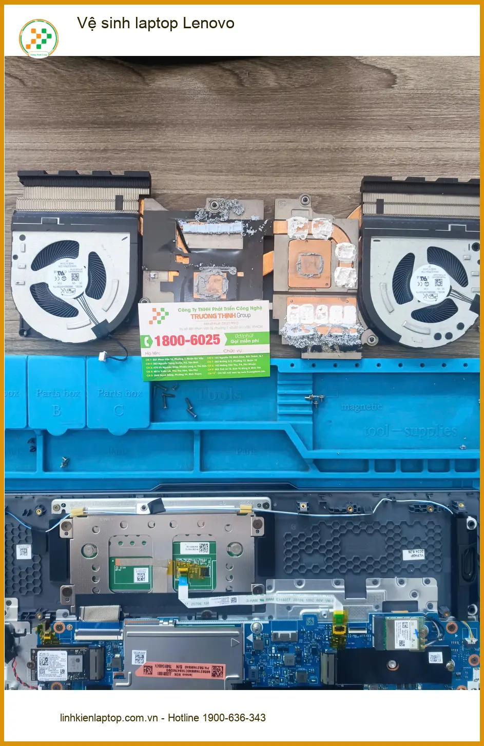Chị Ngọc giáo viên tìm dịch vụ vệ sinh laptop Lenovo Quận Tân Phú uy tín ảnh thực tế 1
