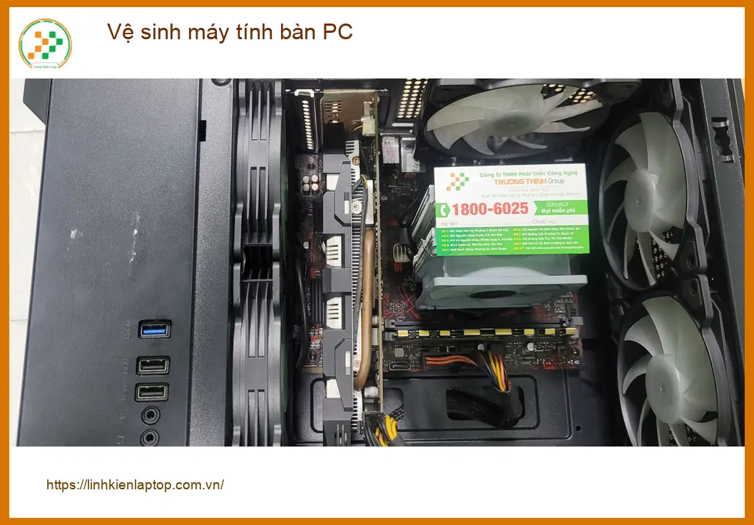 Cô Mai review dịch vụ vệ sinh máy tính bàn PC Quận Bình Tân sạch bong ảnh thực tế 2
