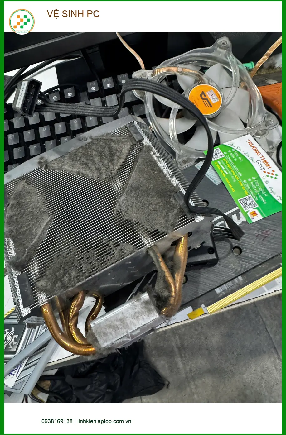 Anh Quân kỹ sư IT review vệ sinh PC Quận 10 giá tốt, máy chạy êm ảnh thực tế 1