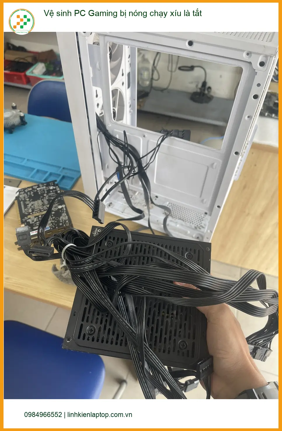 Tiệm Vệ sinh PC Gaming nóng tắt Quận Phú Nhuận - Anh Khải IT ảnh thực tế 1