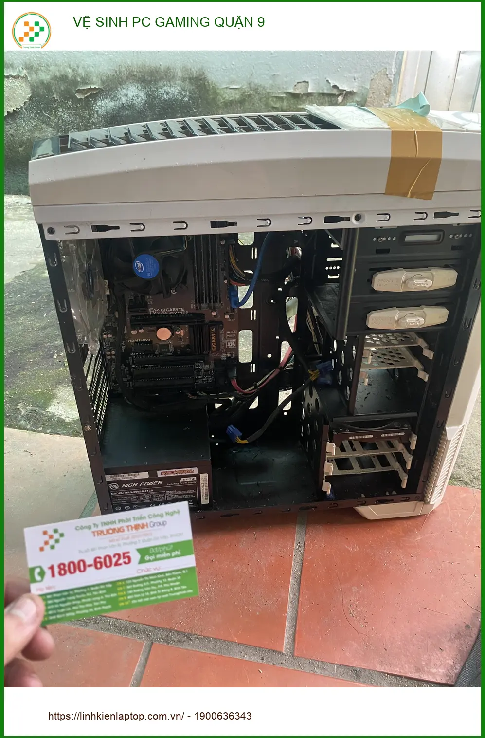 Chị Thảo nhà thiết kế tìm dịch vụ Vệ sinh PC GAMING Quận 9 giá sinh viên ảnh thực tế 1