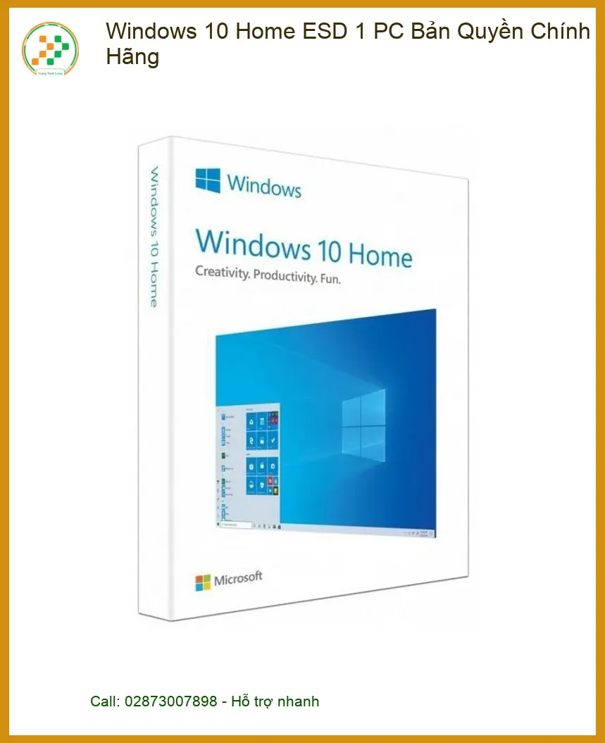 Windows 10 Home Bản Quyền ESD - Giá Rẻ TPHCM | Cài Đặt Nhanh PC