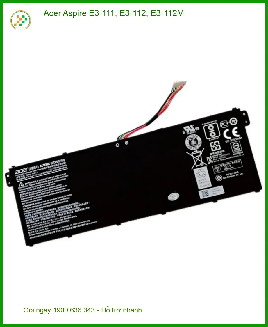 Pin Laptop Acer E3-111 Series - Thay Nhanh - Giá Rẻ TPHCM