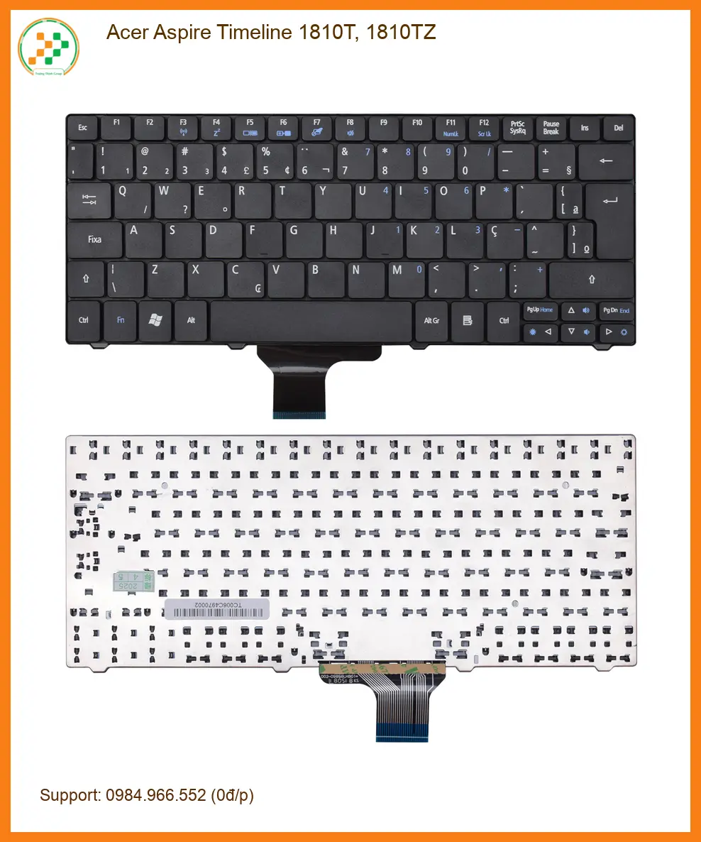 Bàn phím Laptop ACER 1810T 1810TZ - Thay Lấy Ngay Trung Tâm TPHCM