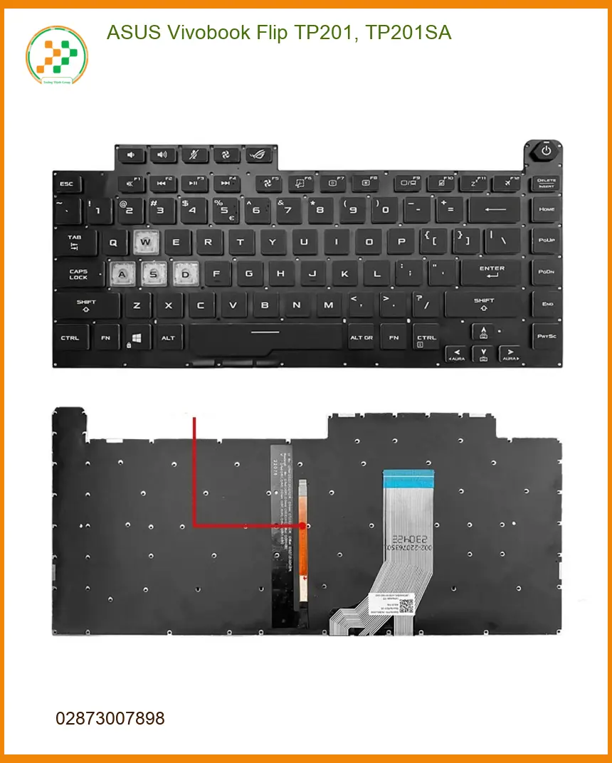 Bàn phím Laptop ASUS TP201SA - Thay Nhanh Tại TPHCM Giá Rẻ