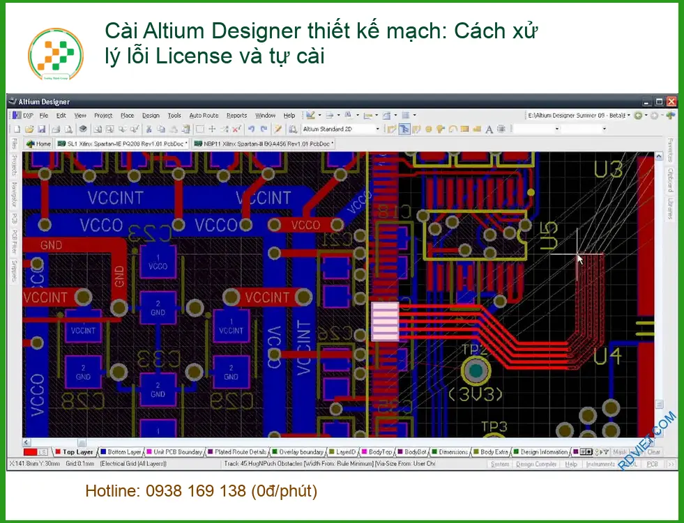 Cài Altium Designer: Xử lý lỗi License, tự cài - Trung tâm gần đây
