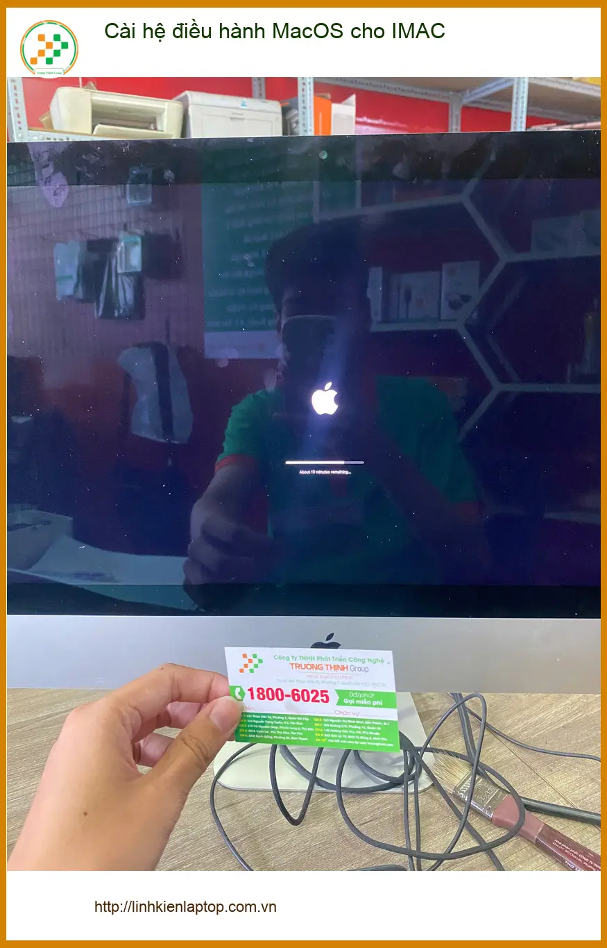 Chị Ngọc tìm chỗ cài hệ điều hành MacOS cho IMAC Quận 7 nhanh chóng ảnh thực tế 1