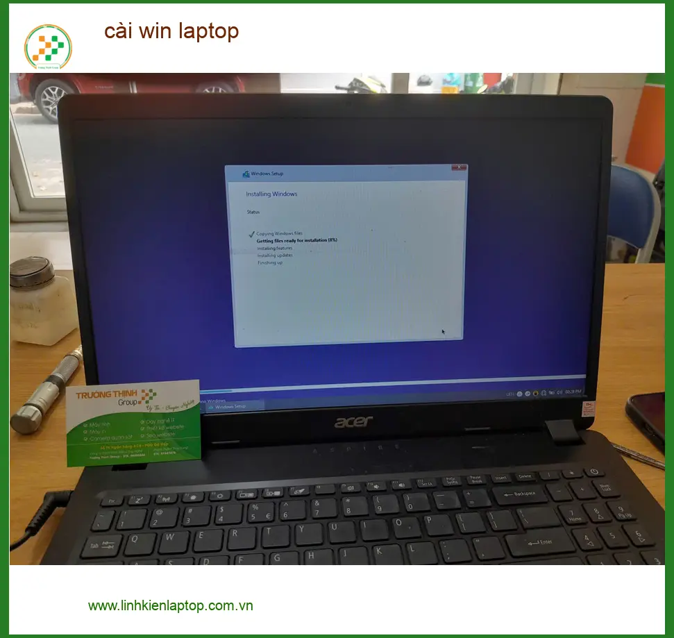 Chị Mai kinh doanh online review dịch vụ cài win laptop Quận Thủ Đức ảnh thực tế 2