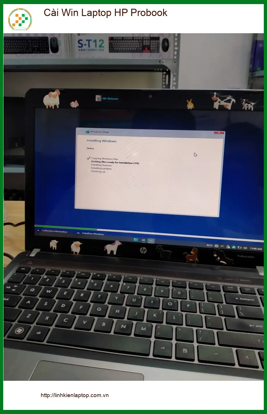 Dịch vụ cài Win Laptop HP Probook Quận 12 - Anh Bách kiến trúc sư cần gấp ảnh thực tế 2