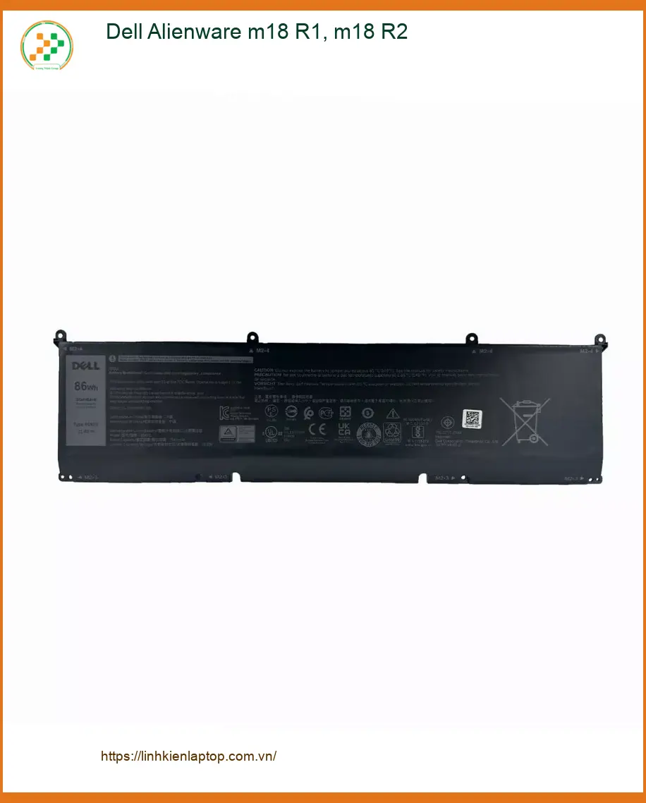 Pin Laptop Dell Alienware m18 R1 R2 - Thay Lấy Liền TPHCM
