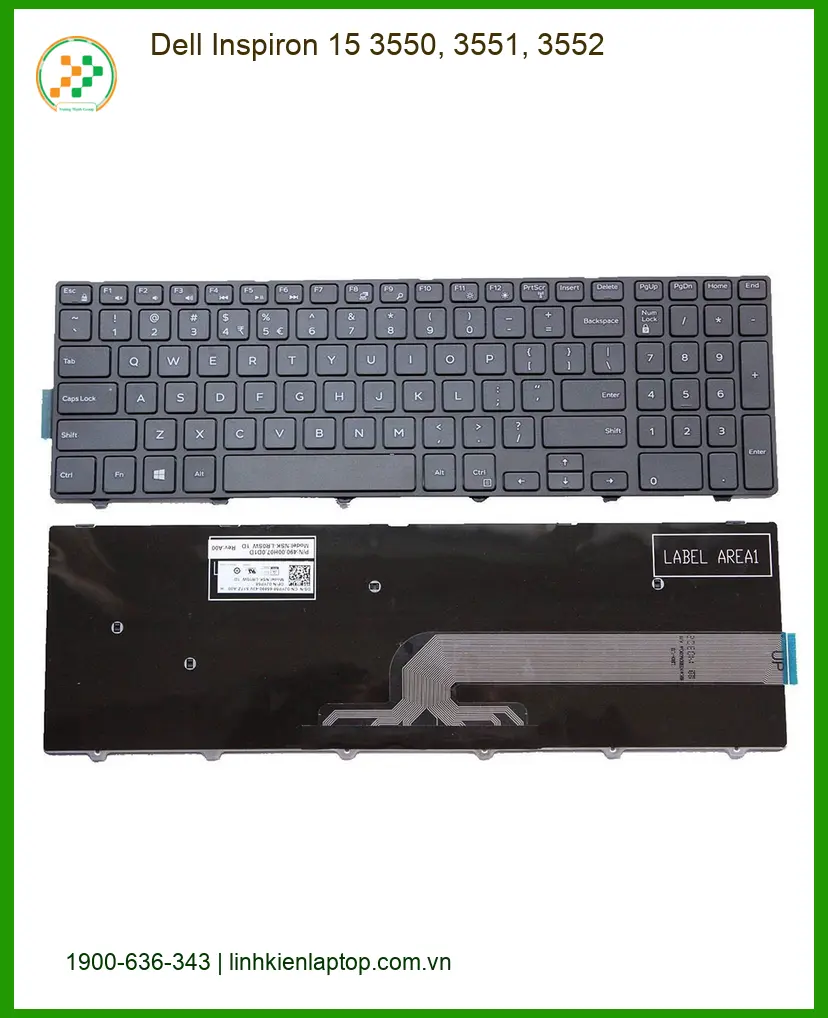 Bàn phím Laptop DELL Inspiron 15 - Thay Mới Tại Chỗ Giá Rẻ