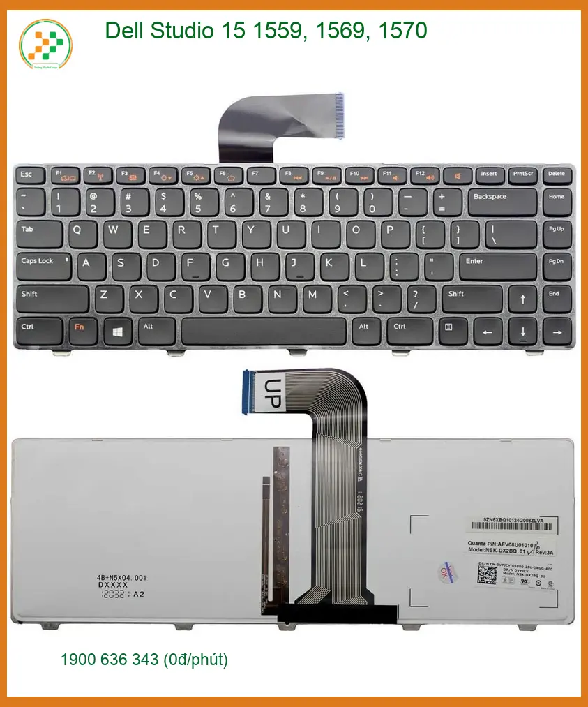 Bàn phím Laptop DELL Studio 15 - Thay TPHCM Giá Rẻ Lấy Ngay