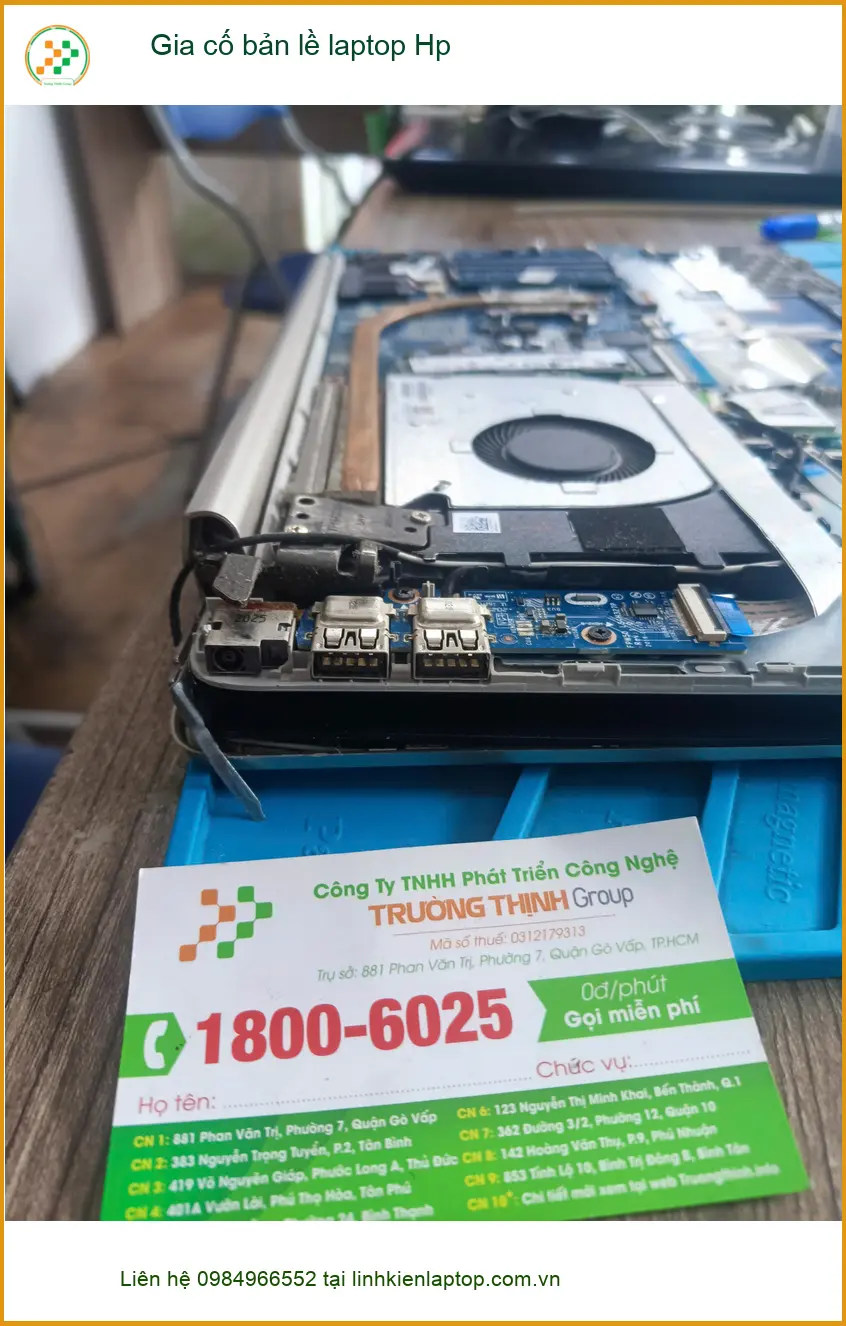 Chị Hà quản lý tìm chỗ gia cố bản lề laptop Hp Quận Tân Phú nhanh ảnh thực tế 1