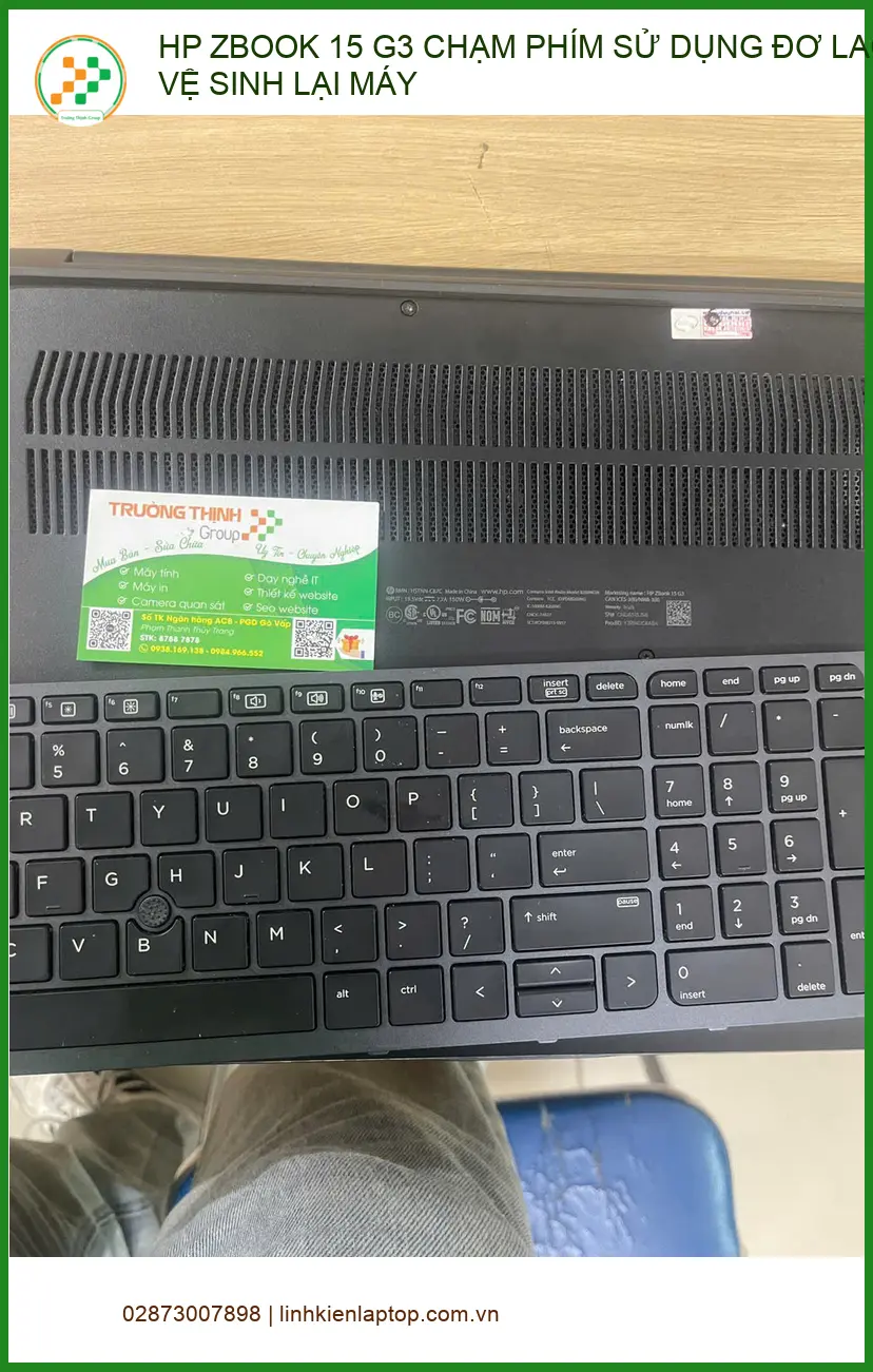 Dịch vụ khắc phục, vệ sinh HP ZBook 15 G3 Quận Phú Nhuận - Anh Vĩnh ảnh thực tế 1