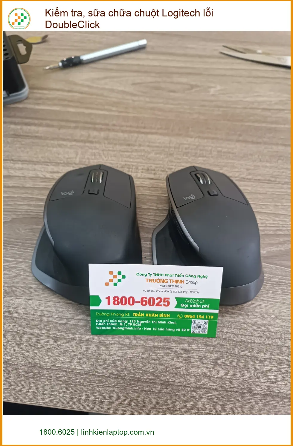 Anh Đức designer sửa chuột Logitech double click Quận 7 - Kiểm tra, khắc phục lỗi nhanh ảnh thực tế 1