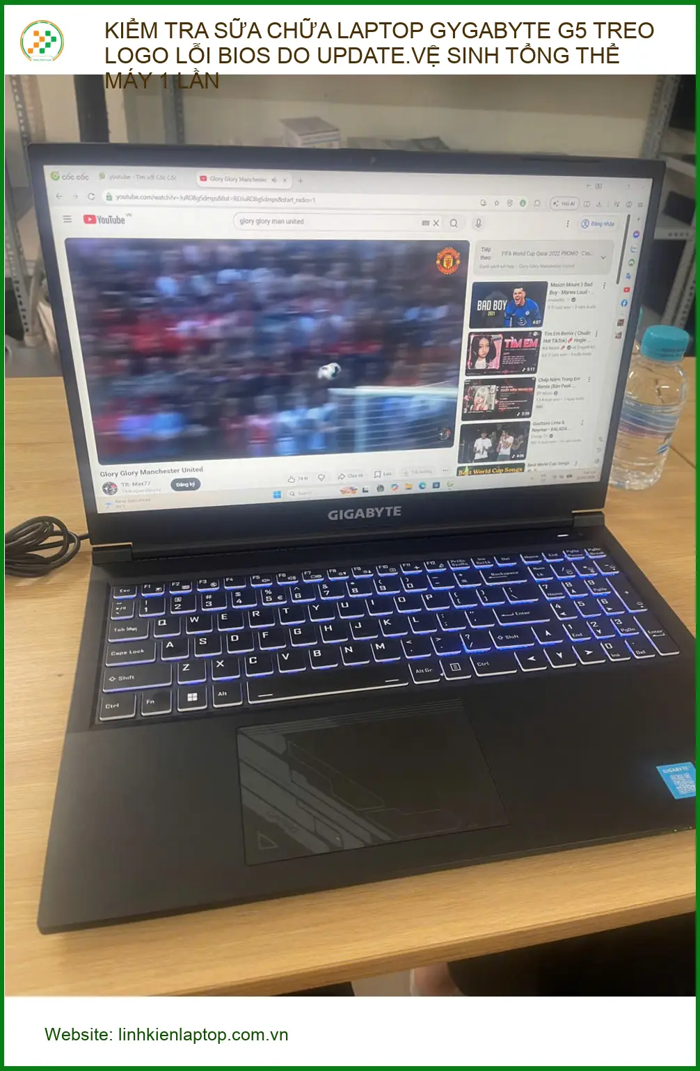 Anh Quốc kỹ sư khắc phục lỗi BIOS laptop Gygabyte G5 treo logo ở Quận Phú Nhuận. ảnh thực tế 1