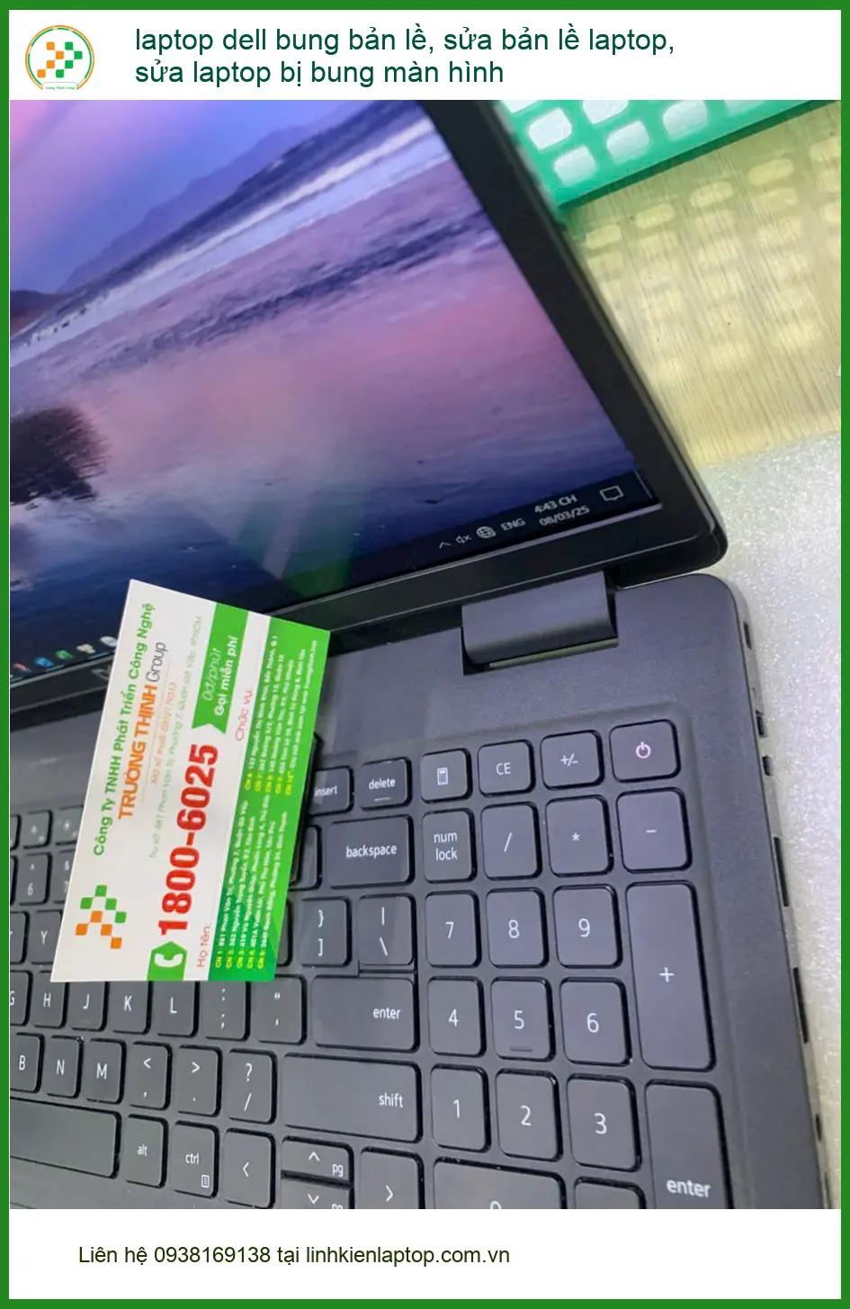 Tiệm sửa bản lề laptop Dell bung màn hình Quận Bình Thạnh - Anh Khải ảnh thực tế 2