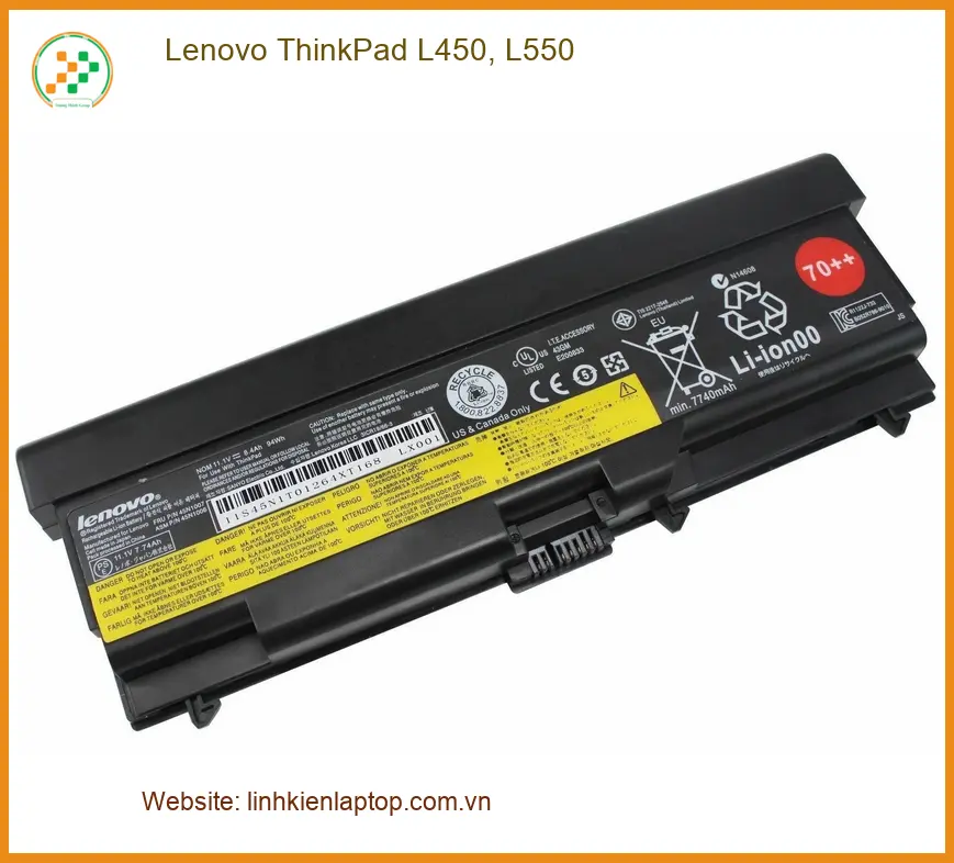 Pin Laptop ThinkPad L450 L550 - Thay Pin Laptop Giá Rẻ TPHCM