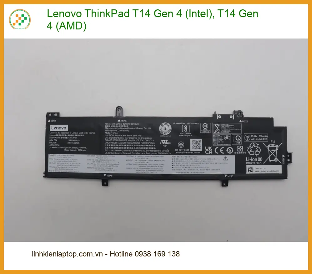 Pin Laptop Lenovo ThinkPad T14 Gen 4 - Thay Pin Laptop Nhanh Trong Ngày TPHCM