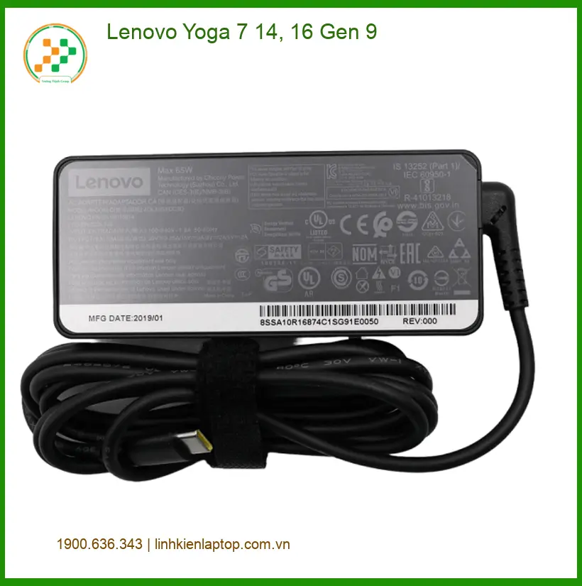 Sạc Laptop Lenovo Yoga 7 14/16 Gen 9 - Thay Lấy Ngay TPHCM Giá Rẻ