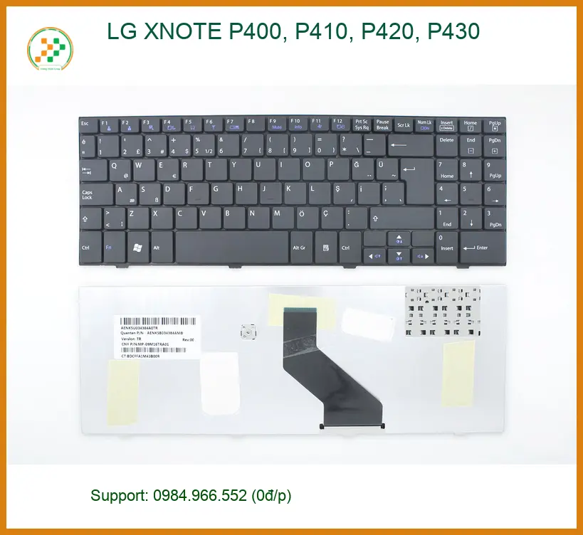 Bàn phím Laptop LG XNOTE P400, P410, P420, P430 - Thay Tại TPHCM Nhanh, Giá Rẻ
