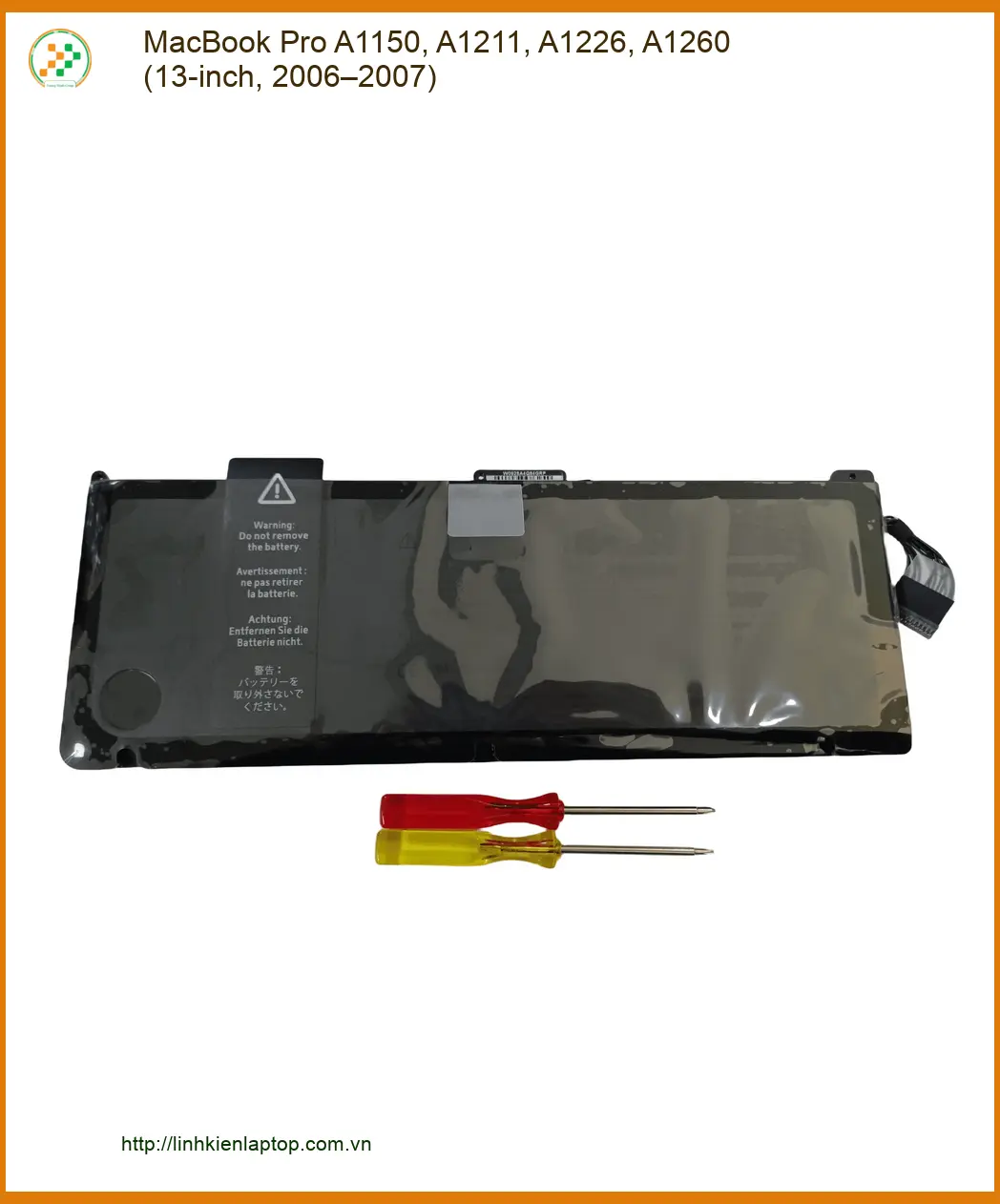 Pin APPLE MacBook Pro A1150 A1211 A1226 - Thay Nhanh Giá Rẻ TPHCM