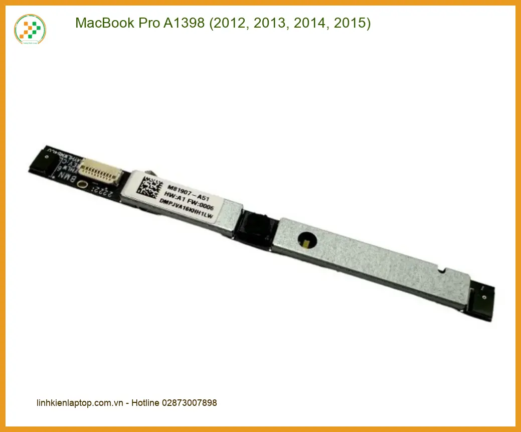 Thay Webcam MacBook Pro A1398 - Sửa Nhanh Lấy Liền TPHCM